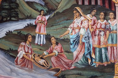 Paintings by Zahari Zograf on the Outer Walls of the Rila Monastery by Unknown